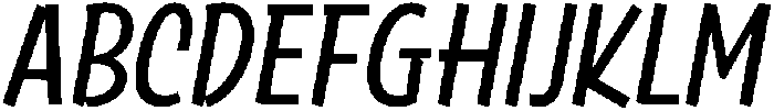 Regular Italic otf (400) Font UPPERCASE