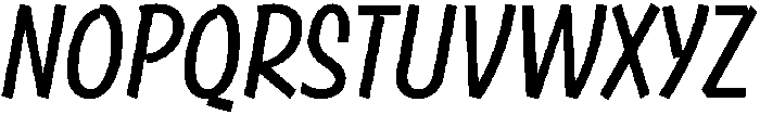 Regular Italic otf (400) Font UPPERCASE