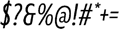 Regular Italic otf (400) Font OTHER CHARS