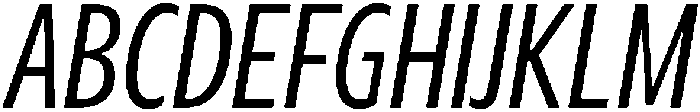 Regular Italic otf (400) Font UPPERCASE