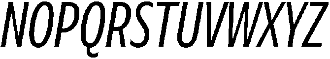 Regular Italic otf (400) Font UPPERCASE