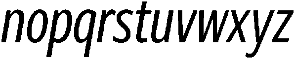 Regular Italic otf (400) Font LOWERCASE