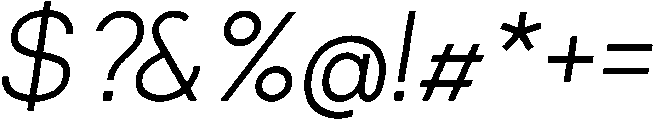 Regular Italic otf (400) Font OTHER CHARS