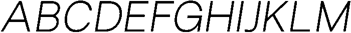 Regular Italic otf (400) Font UPPERCASE