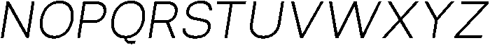 Regular Italic otf (400) Font UPPERCASE