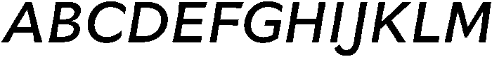 Regular Italic otf (400) Font UPPERCASE