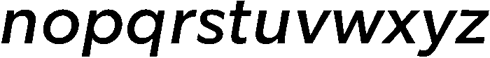 Regular Italic otf (400) Font LOWERCASE