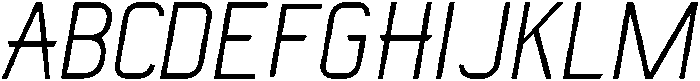 Regular Italic otf (400) Font UPPERCASE