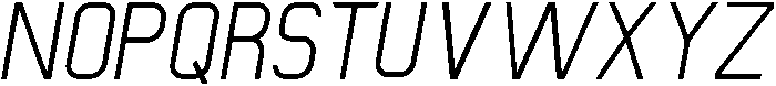 Regular Italic otf (400) Font UPPERCASE
