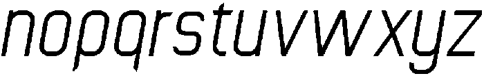 Regular Italic otf (400) Font LOWERCASE