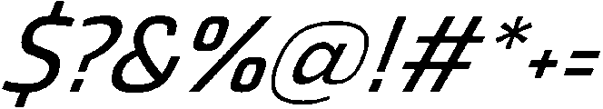 Regular Italic otf (400) Font OTHER CHARS