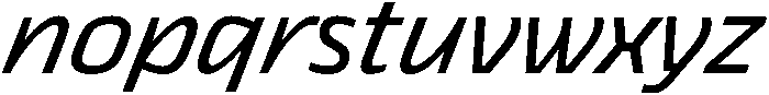 Regular Italic otf (400) Font LOWERCASE