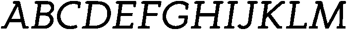Regular Italic otf (400) Font UPPERCASE
