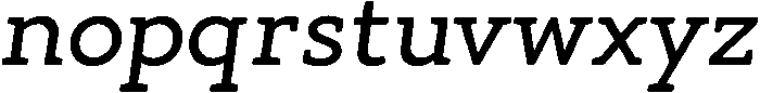 Regular Italic otf (400) Font LOWERCASE