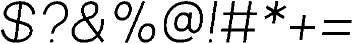Regular Italic otf (400) Font OTHER CHARS