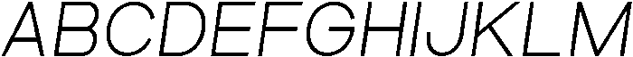 Regular Italic otf (400) Font UPPERCASE