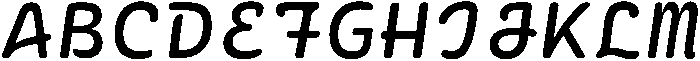 Regular Italic otf (400) Font UPPERCASE