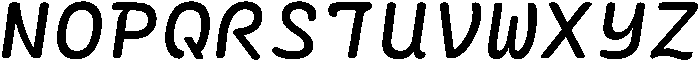 Regular Italic otf (400) Font UPPERCASE