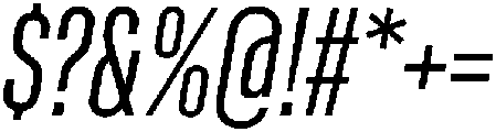 Regular Italic otf (400) Font OTHER CHARS