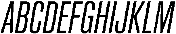 Regular Italic otf (400) Font UPPERCASE