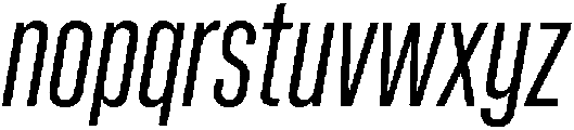 Regular Italic otf (400) Font LOWERCASE