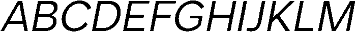 Regular Italic otf (400) Font UPPERCASE