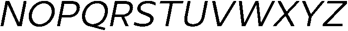 Regular Italic otf (400) Font UPPERCASE