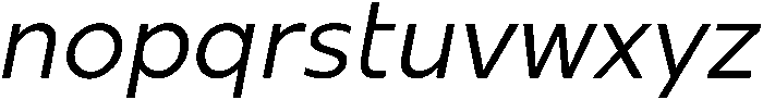 Regular Italic otf (400) Font LOWERCASE