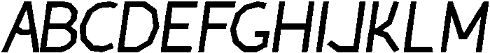 Regular Italic otf (400) Font UPPERCASE