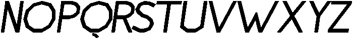 Regular Italic otf (400) Font UPPERCASE