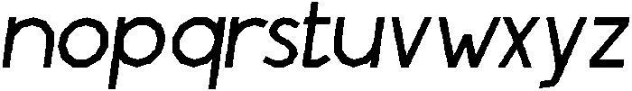 Regular Italic otf (400) Font LOWERCASE