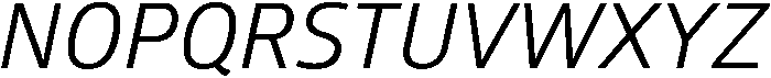 Regular Italic otf (400) Font UPPERCASE