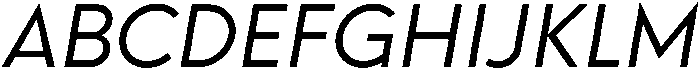 Regular Italic otf (400) Font UPPERCASE