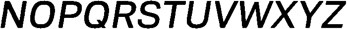Regular Italic otf (400) Font UPPERCASE