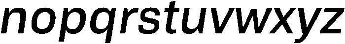Regular Italic otf (400) Font LOWERCASE