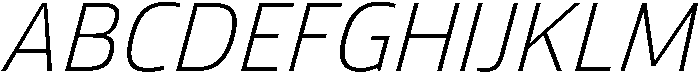 Regular Italic otf (400) Font UPPERCASE