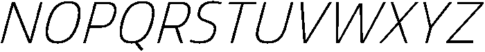 Regular Italic otf (400) Font UPPERCASE