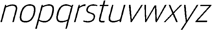 Regular Italic otf (400) Font LOWERCASE