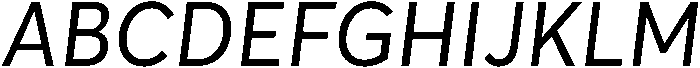 Regular Italic otf (400) Font UPPERCASE