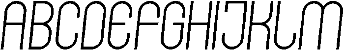 Regular Italic otf (400) Font UPPERCASE