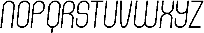 Regular Italic otf (400) Font UPPERCASE