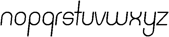 Regular Italic otf (400) Font LOWERCASE