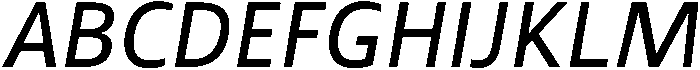 Regular Italic otf (400) Font UPPERCASE