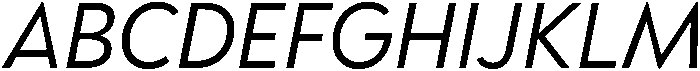 Regular Italic otf (400) Font UPPERCASE