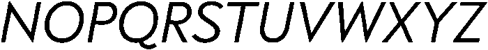 Regular Italic otf (400) Font UPPERCASE