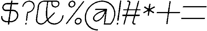 Regular Italic otf (400) Font OTHER CHARS