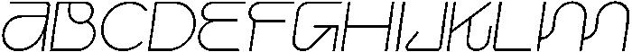 Regular Italic otf (400) Font UPPERCASE
