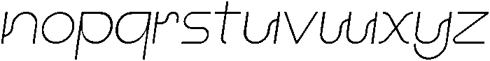 Regular Italic otf (400) Font LOWERCASE