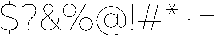 Regular Italic otf (400) Font OTHER CHARS