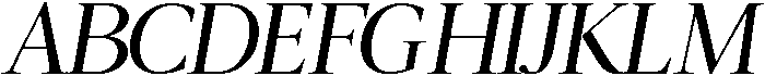 Regular Italic otf (400) Font UPPERCASE